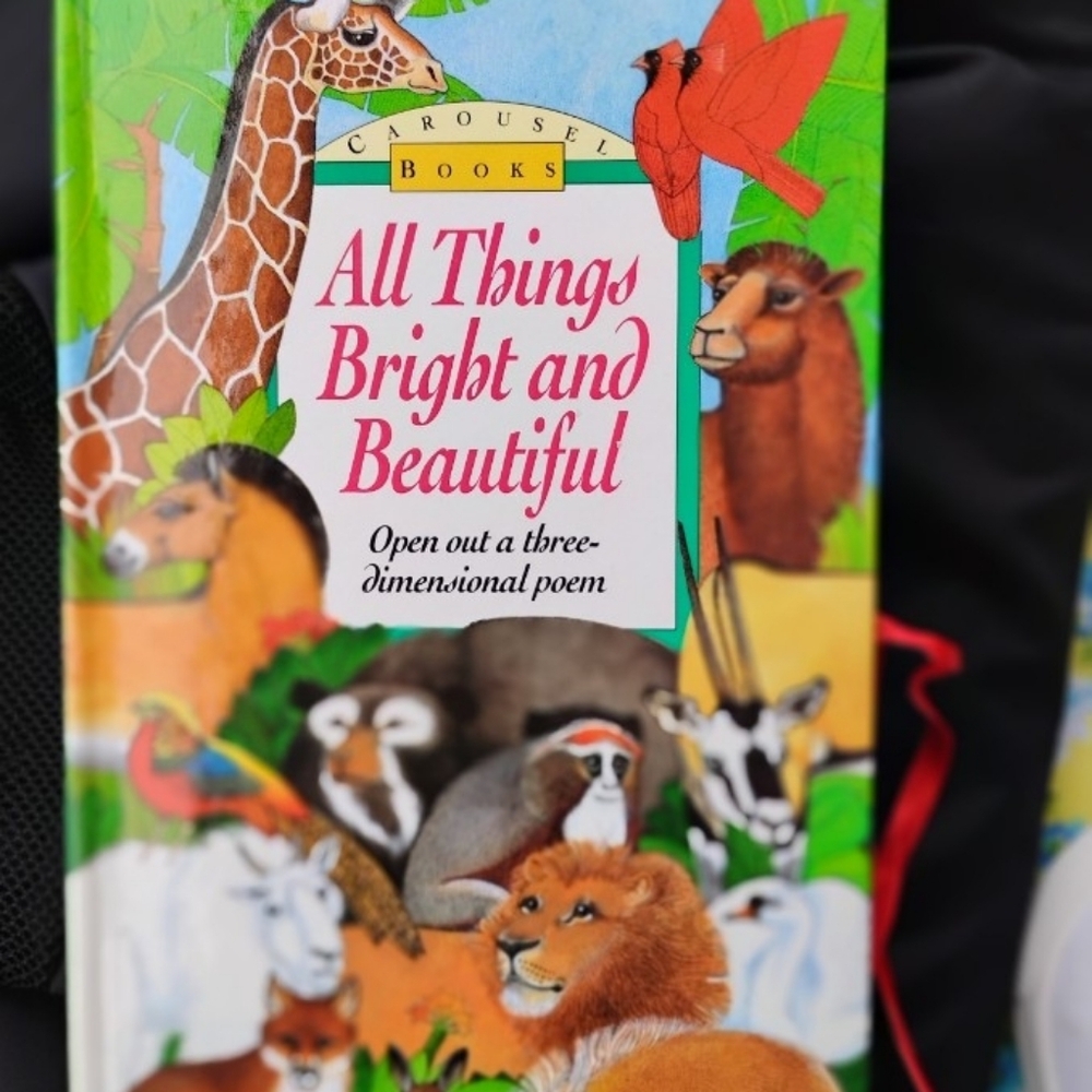 All Things Bright and Beautiful, Vintage,3-D,pop-up or carousel-style Book
